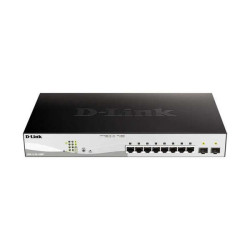 D-Link Switch Semigestionável 8 Puertos Gigabit PoE 65W + 2 Puertos Giga Combo
