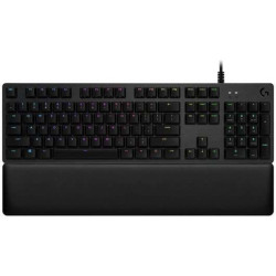 Logitech G513 USB Teclado mecânico Gaming - GX Brown Teclas mecânicas - RGB Lightsync Lighting - Superfícies metálicas - Espuma 