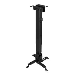 Suporte Universal de Teto Tooq para Projetor - Inclinável e Giratório - Peso Máximo 20Kg - Cor Preto
