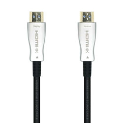 Aisens HDMI V2.0 AOC (Cabo Ótico Ativo) Cabo Premium de Alta Velocidade/HEC 4K@60HZ 18GBPS - A/M-A/M - 50m - Cor Preto