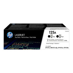HP CB540A Preto Pack de 2 Cartuchos de Toner Originais - 125A