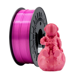 PLA SILK Filamento 3D - Diâmetro 1.75mm - Carretel 1kg - Cor Rosa
