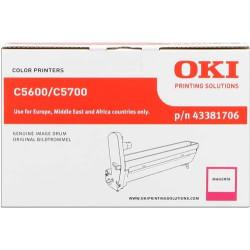 OKI C5600/C5700 Magenta Tambor de Imagem Original - 43381706 (Drum)