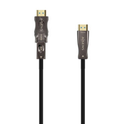 Aisens Ultra Alta Velocidade Destacável HDMI V2.1 AOC Cable-HEC 8K@60Hz 4K@120Hz 4:4:4 48Gbps - A/M-D/A/M - 30M - Cor Preto