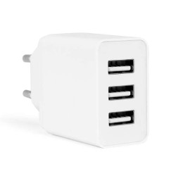 Orbegozo EN 1100 Carregador USB Múltiplo - Carregue até 3 Dispositivos em Simultâneo - Proteção contra Sobrecarga e Curto-Circui