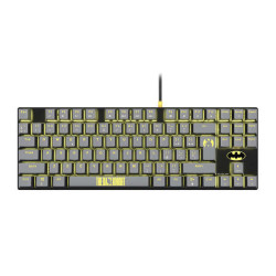 FR-TEC TKL Batman Teclado Mecânico Gaming - Luz de fundo - Anti-Ghosting - Cabo trançado de 1,8 m - Compatível com PC, Mac, Ps5,