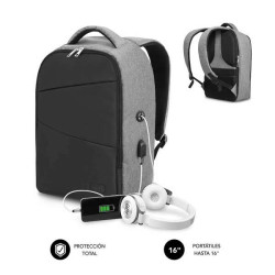Mochila Antirroubo Subblim para Laptop 15.6" - Departamento Independente - Espaço Acolchoado - Acolchoamento de Ar - Fecho Duplo