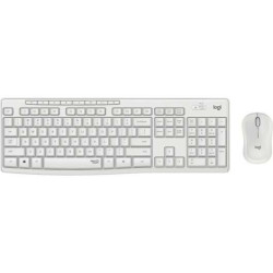 Logitech MK295 Wireless Pack Teclado + Mouse 1000dpi 3 Botões - Teclas e Botões Silenciosos - Uso Ambidestro - Cor Branco