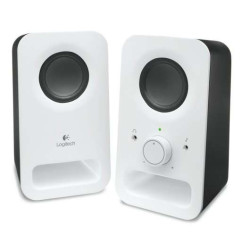 Colunas Multimídia Logitech Z150 2.0 6W - Entrada Jack 3.5mm - Entradas para Auricular - Cabo 1.80m - Cor Branco
