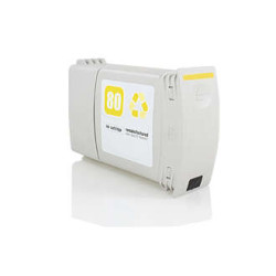 HP 80 Amarelo Cartucho de Tinta Genérico - Substitui C4848A