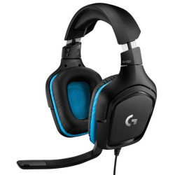 Logitech G432 USB DTS 7.1 Auricular Gaming com microfone - Microfone dobrável - Headband ajustável - Almofadas acolchoadas - Col