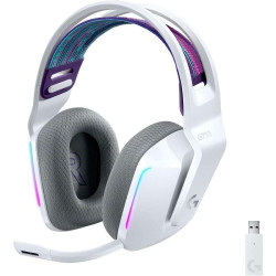 Auricular Gaming sem fio Logitech G733 DTS 7.1 com microfone - Tecnologia Lightspeed - Iluminação RGB - Autonomia até 29h - Micr