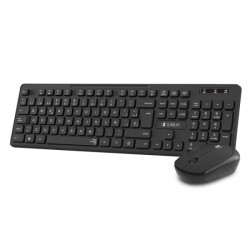 Subblim Combo Business Slim Silent Wireless 2.4G - Teclado e Mouse Ergonômicos - Conexão Plug & Play - Resistente a Derramamento