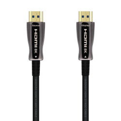 Aisens HDMI V2.1 AOC (Cabo Ótico Ativo) Cabo de Fibra Ótica UHS de Ultra Alta Velocidade 8K@60Hz 4K@120Hz 4:4:4 48Gbps - A/M-A/M