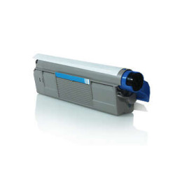 OKI C612 Ciano Cartucho de Toner Genérico - Substitui 46507507