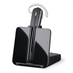 Fone de ouvido mono sem fio Plantronics/Poly CS540A DECT - Conversível: Sobre a orelha ou a cabeça - Autonomia de até 7h