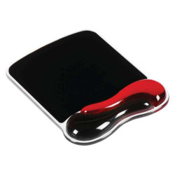 Mouse Pad Kensington com Duo Gel Vermelho/Cinza Apoio de Pulso - Gel Pad - Canal de Ventilação - Combinação de Núcleo em Dois To