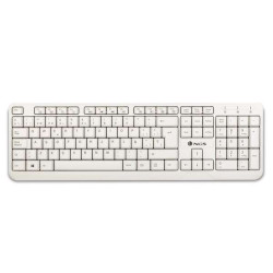 Teclado USB NGS Spike - 12 Teclas Multimídia - Cabo de 1,40m - Cor Branco