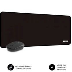 Tapete de Mesa Subblim Harmony - 800x300x2 mm - Resistente à água - Base antiderrapante - Design ergonômico - Resolução de até 1