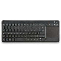 Teclado NGS com Touchpad com Teclas Multimídia Sem Fio 2.4GHz - Layout Francês - Cor Preto