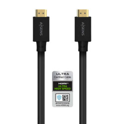 Aisens Ultra High Speed HDMI V2.1 Cable/Hec 8K@60Hz 48Gbps - A/M-A/M - 5.0m - Cor Preto