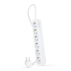 Nanocable Power Strip 6 Tomadas - 1.4m - Cor Branco