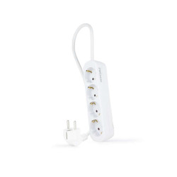 Nanocable Power Strip 4 Tomadas - 1.4m - Cor Branco