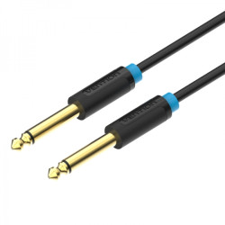 Vention Stereo Jack 6.5 Macho para Jack 6.5 Cabo Macho - 10m - Cor Preto