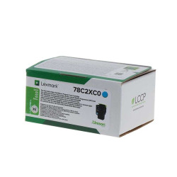 Lexmark CS421/CS521/CS622/CX421/CX522/CX622/CX625 Ciano Cartucho de Toner Original - 78C2XC0/78C2XCE