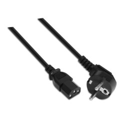 Cabo de alimentação da CPU Aisens - CEE7/M-C13/H - 3.0M - 100% Cobre Puro AWG18 - Cor Preto