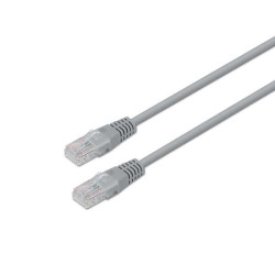 Cabo de rede Aisens RJ45 LSZH Cat.6 UTP AWG24 - 10m - Halogen Free - 10/100/1000 Mbit/s - Cor Cinza