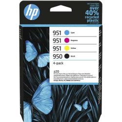 HP 950 + 951 Pack de 4 Cartuchos de Tinta Originais - 6ZC65AE