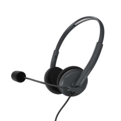 Energy Sistem Office 2 Auscultadores - Compatível com PC/Mac/Smartphone - Ficha 3.5mm - Microfone de Braço Retrátil - Cor Preto