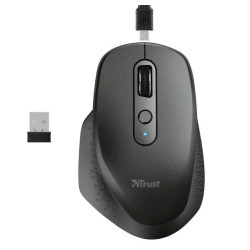 Trust Ozaa Recarregável Wireless Mouse 2400dpi - 6 Botões + Scroll Vertical e Horizontal - Ergonômico - Destro - Cor Preto