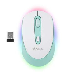 NGS Smogmint-RB Wireless USB Bluetooth Mouse 2400dpi - Iluminação LED RGB - 3 Botões - Uso Ambidestro
