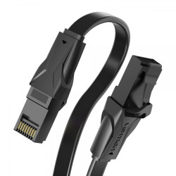 Vention UTP RJ45 Cat6 Cabo de rede plana - 10m - Cor preta