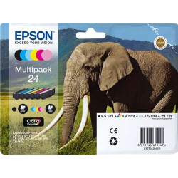 Epson T2428 (24) Pack de 6 Cartuchos de Tinta Originais - C13T24284011
