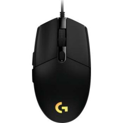 Logitech G203 Lightsync USB Mouse 8000dpi - 5 botões programáveis - RGB Lightsync Lighting - Uso destro - Cabo de 2,10m - Cor Pr