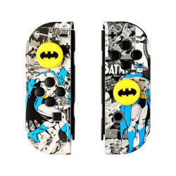 FR-TEC Combo Pack Batman Protetor Hard Shells para Nintendo Switch Joycons - Batman Logo Grips - Caixa de 16 Jogos - Cor Vários