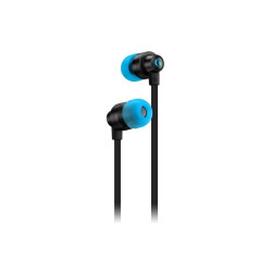 Auricular Gaming Logitech G333 com microfone - Adaptador USB-C - Multiplataforma - Colunas dinâmicos - Jack de 3,5 mm - Cor Pret