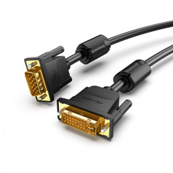 Vention DVI Macho para VGA Conversor Macho - 1m - Cor Preto