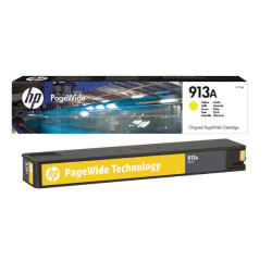 HP 913A Amarelo Cartucho de Tinta Original - F6T79AE