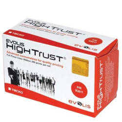 Evolis YMCKO Cartucho de Fita Original - 200 Impressões - R3011