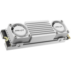 Unidadee de estado sólido PNY CS3150 SSD M2 2TB NVMe PCIe Gen5 x4 com dissipador de calor - Cor Branco