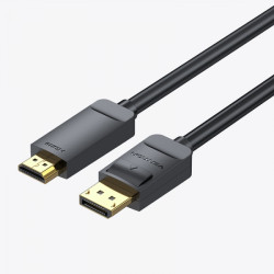 Vention DisplayPort Macho para HDMI Macho Conversor 4K - 1.5m - Cor Preto