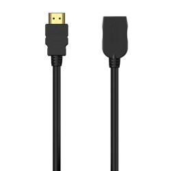 Aisens HDMI V2.0 Premium Cabo de Extensão de Alta Velocidade-HEC 4K@60HZ 18GBPS - A/M-A/H - 2.0M - Cor Preto