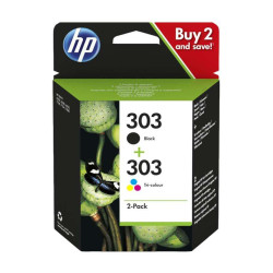 HP 303 Preto + Cor Pack de 2 Cartuchos de Tinta Originais - 3YM92AE