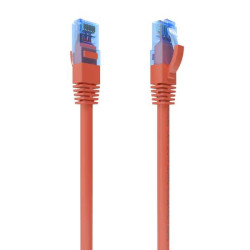 Cabo de rede Aisens RJ45 Cat.6 UTP AWG26 CCA - 4.0m - Cor vermelha