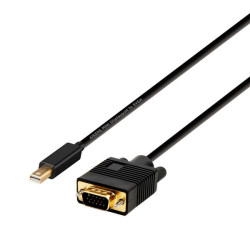 Conversor Cabo Aisens Mini Displayport A VGA - Mini DP/M-VGA/M - 2.0m - Cor Preto