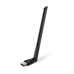 Adaptador WiFi USB Mercusys MU6H Dual Band AC650 - Até 200Mbps 2.4GHz, Até 433Mbps 5GHz - USB 2.0 - Alto Ganho - Antena 5dBi -